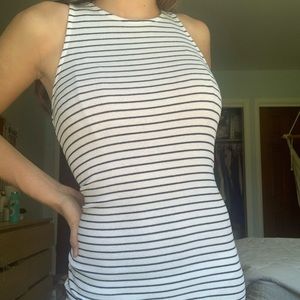 Striped Body-Con Dress